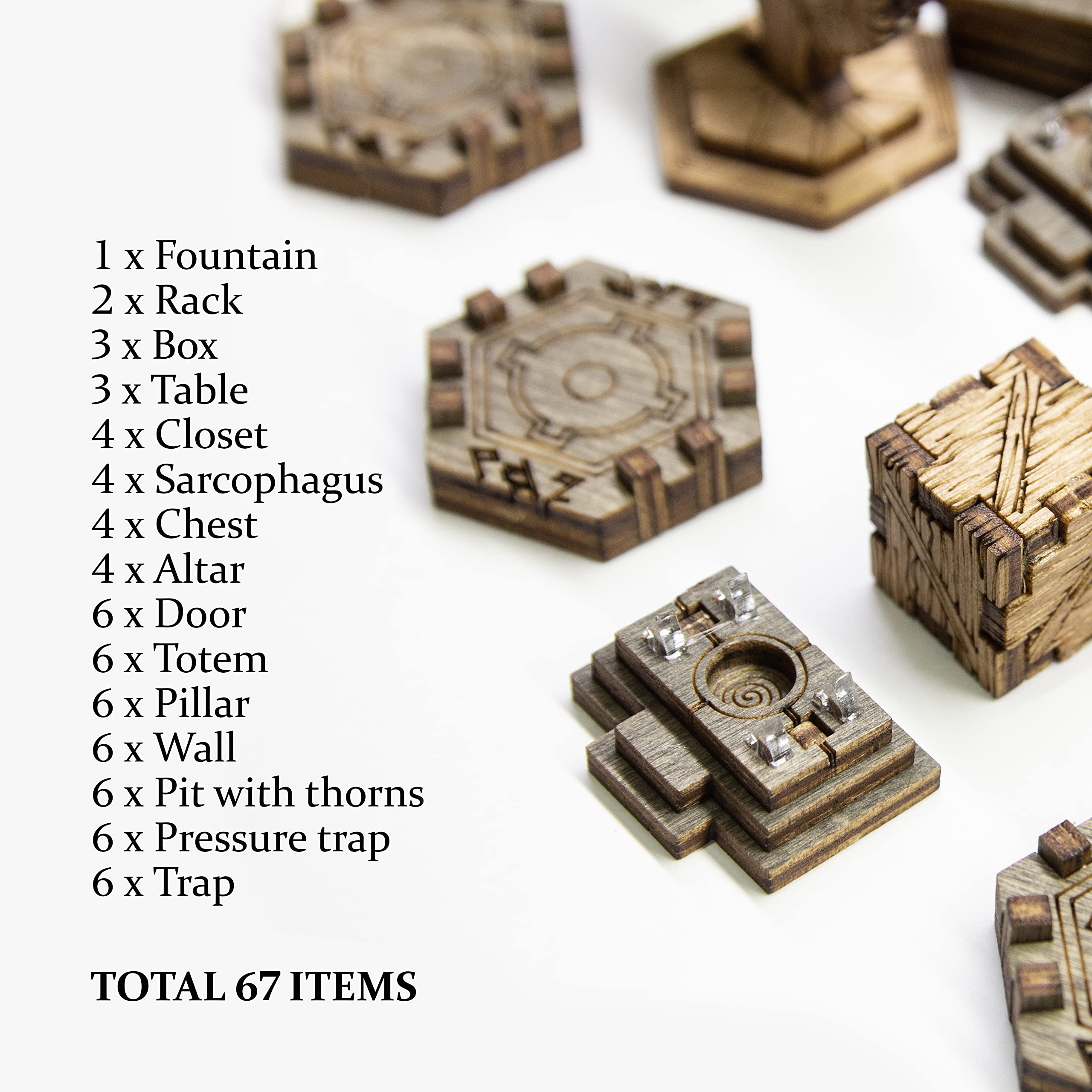 Amazon | SMONEX 地形パック 67個 - トークンセット Gloomhaven、Jaws